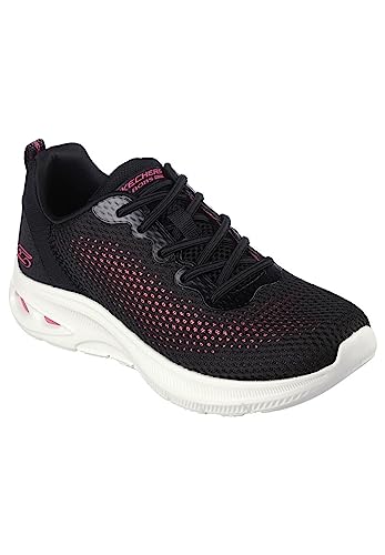 Skechers Women's BOBS Unity - HINT of Color Running Shoes (5) Black/Pink