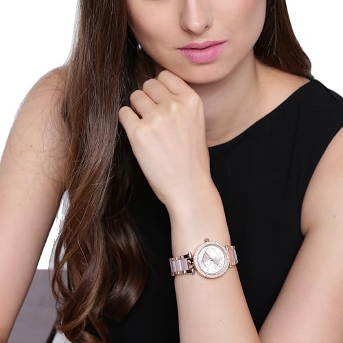Michael Kors Analog Rose Gold Dial Women's Watch-MK6110