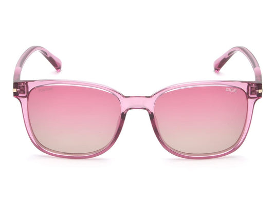 IDEE 100% UV protected sunglasses for Women | Size- Medium | Shape- Square | Model- IDS2753C4PSG (Shiny Crystal Pink)