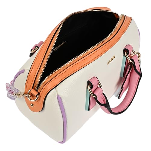 Aldo Women's AZELIA Satchel Bag, White Multicolor