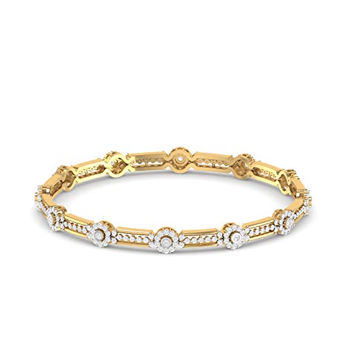 PC Jeweller 14k (585) Yellow Gold and Solitaire Bangle for Women