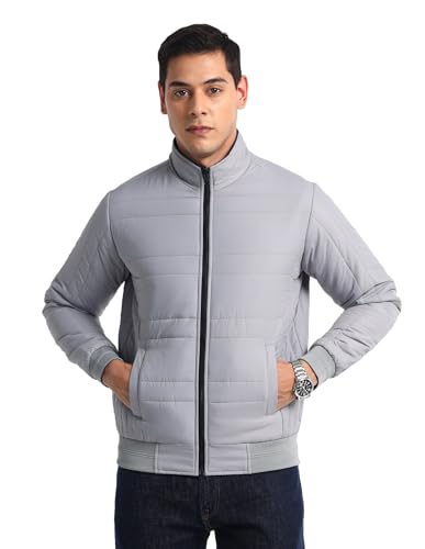AD by Arvind Grey High Neck Reversible Jacket