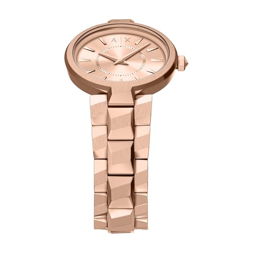 Armani Exchange Rose Gold Quartz Stainless Steel Watch AX4408