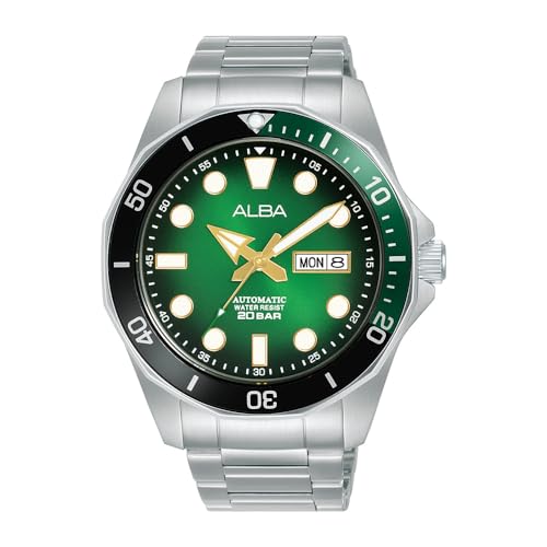 Alba AL4537X1 Green-Black Gradation Dial Mechanical Watch