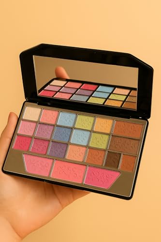MEGAGA USA 30-in-1 Signature Color Palette – Mattes, Shimmers & Satins for All Skin Tones