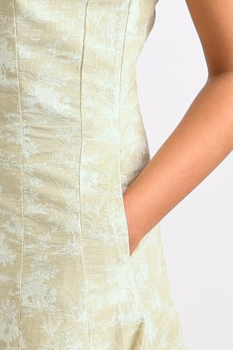 Women Cream Printed Casual Dress