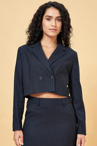 Women's Annabelle Navy Blazer Regular Fit,Baritone Blue,XL