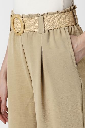 Van Heusen Women's Regular Casual Pants (VWTPURGPU16321_Beige