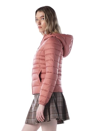 ONLY Women's Solid Regular Fit Peach Jacket
