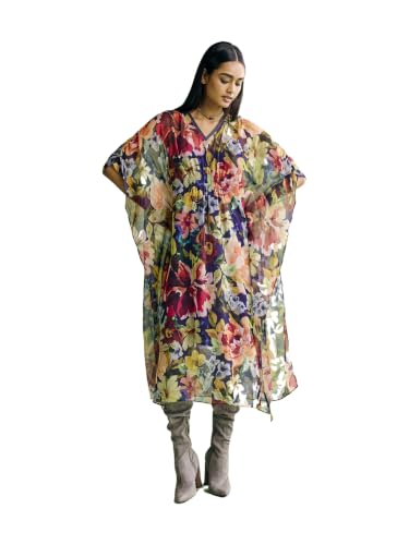 Aarke Ritu Kumar Multi Celestiall Kaftan Dress with Camisole Multicolour