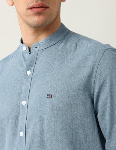 Arrow Sports Men's Slim Fit Shirt (ASAJSH1708_Teal