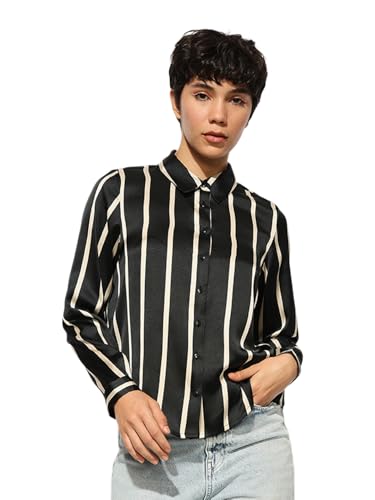 ONLY Women's Regular Black Shirt