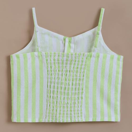 Hoscotch Girls Stripes Grey Sleeveless Pant Set For Ages (2-3 Years)