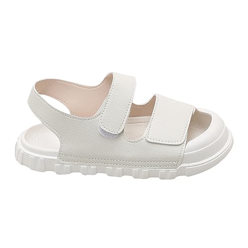 Hopscotch Girls PU Solid Floaters in White Color,UK:12.5 (FAQ-4403396)