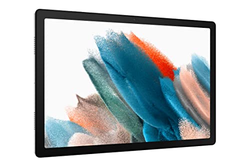 Samsung Galaxy Tab A8 10.5 inches(26cm) Display, RAM 3 GB, ROM 32 GB Expandable, Wi-Fi+LTE Tablet, Silver, (SM-X205NZSAINU)