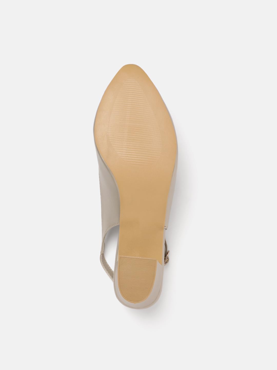 Marc Loire Women's Pointed Toe Block Heel Pumps for Office, Party and Formal Occasions (Gold, UK Footwear Size System, Adult, Women, Numeric, Medium, 5)