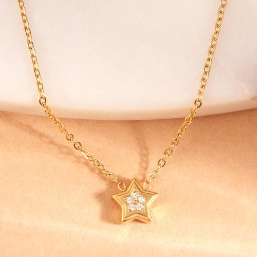 PALMONAS Twilight Starburst Pendant for Women - Waterproof & Anti-Tarnish Jewellery, Gift For Girls & Women