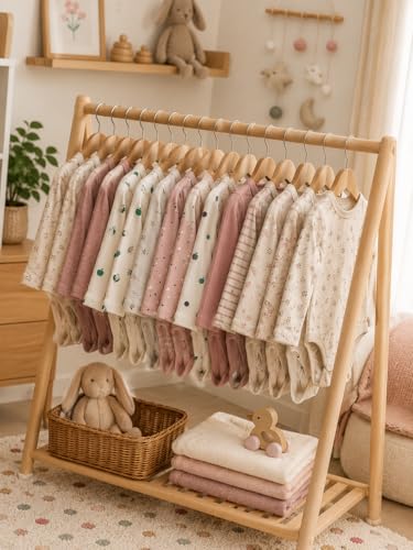 TuddyBuddy 100% Cotton Multi Color Romper/Bodysuit/Onesies for Baby Girl - (Pack of 5-2 Solid 3 Printed - Long Sleeves, 9 Months-12 Months)