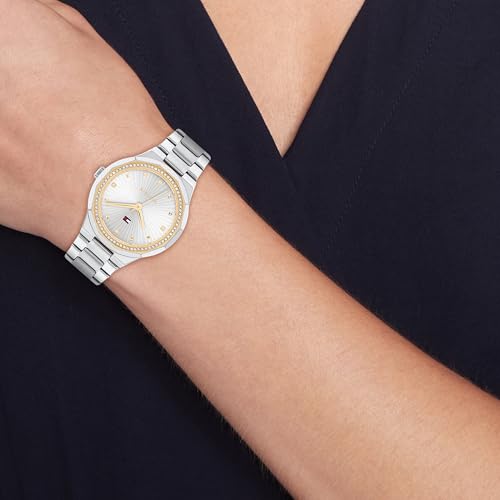 Tommy Hilfiger Quartz Silver Dial Stainless Steel Strap Watch for Women