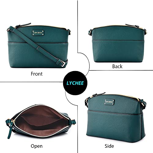 Sakwoods Women Pu Sling Bag Green