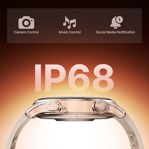 boAt Ultima Prime smartwatch with 1.43” AMOLED Display, AOD, Personalized Fitness Nudges, Functional Crown,100+ Sports Modes, Create Your Own Watchface, smartwatch for man and Woman (Rose Gold)