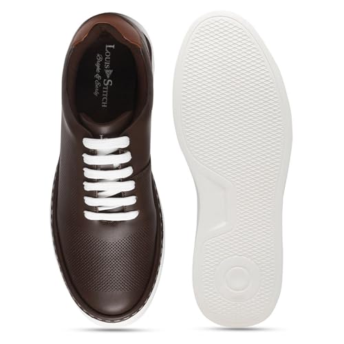 LOUIS STITCH Play Men's Mexican Brown Fashion Sneakers for Men All Day Comfortable Wear (SNK-FSDBB) (Size- 7 UK)