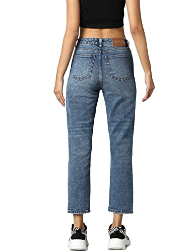 ONLY Straight-Fit Jeans (219894001_Dark Medium Blue Denim_26/32)