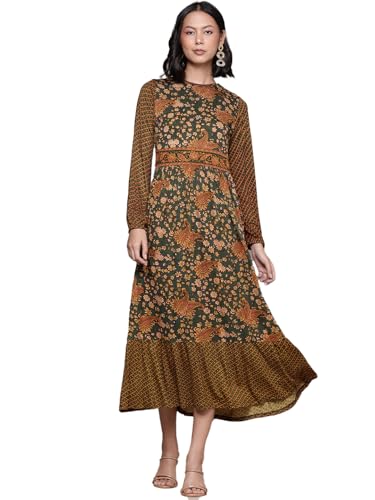 Aarke Ritu Kumar Green Meadow Midi Dress