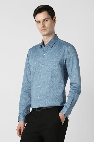Men Light Blue Nuvo Fit Full Sleeves Formal Shirt