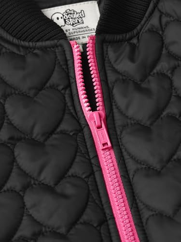 The Souled Store Heartfelt Women and Girls Long Sleeves Spread Collar Quilted Polyester Regular Fit Lightweight Summer Layering Puffer Jacket