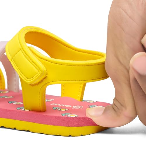 ONYC Premium Blossom Flower Kids Sandals - Pink (Girls)