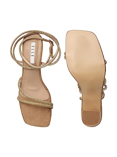 ELLE Women's Block Heel Gladiator Stylish Sandal
