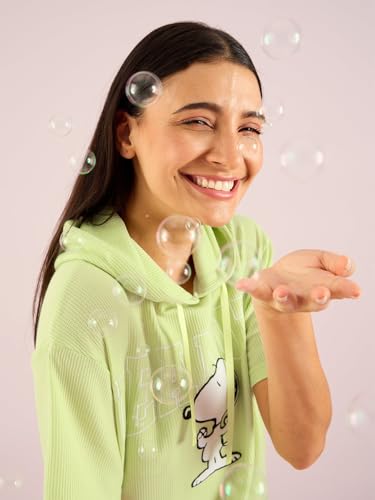 Sweet Dreams Women's Satin Maxi Casual Regular Nightgown (OCW-3691 Green Lily_Peach_XL)