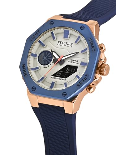 Kenneth Cole Reaction Digi-Analog Grey Dial Watch for Men - KRWGP0069105