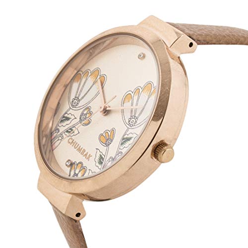 TEAL BY CHUMBAK Round Dial Analog Hand Watch for Women, Gifts for Women/Girls/Ladies, Stylish Fashion Watch for Casual/Work