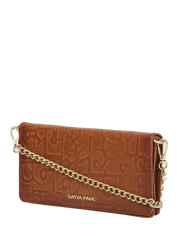 Satya Paul Brown Medium Leather Women Wallet for Women