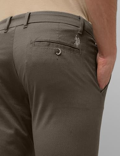 U.S.Polo Association Men's Slim Fit Textured Trousers