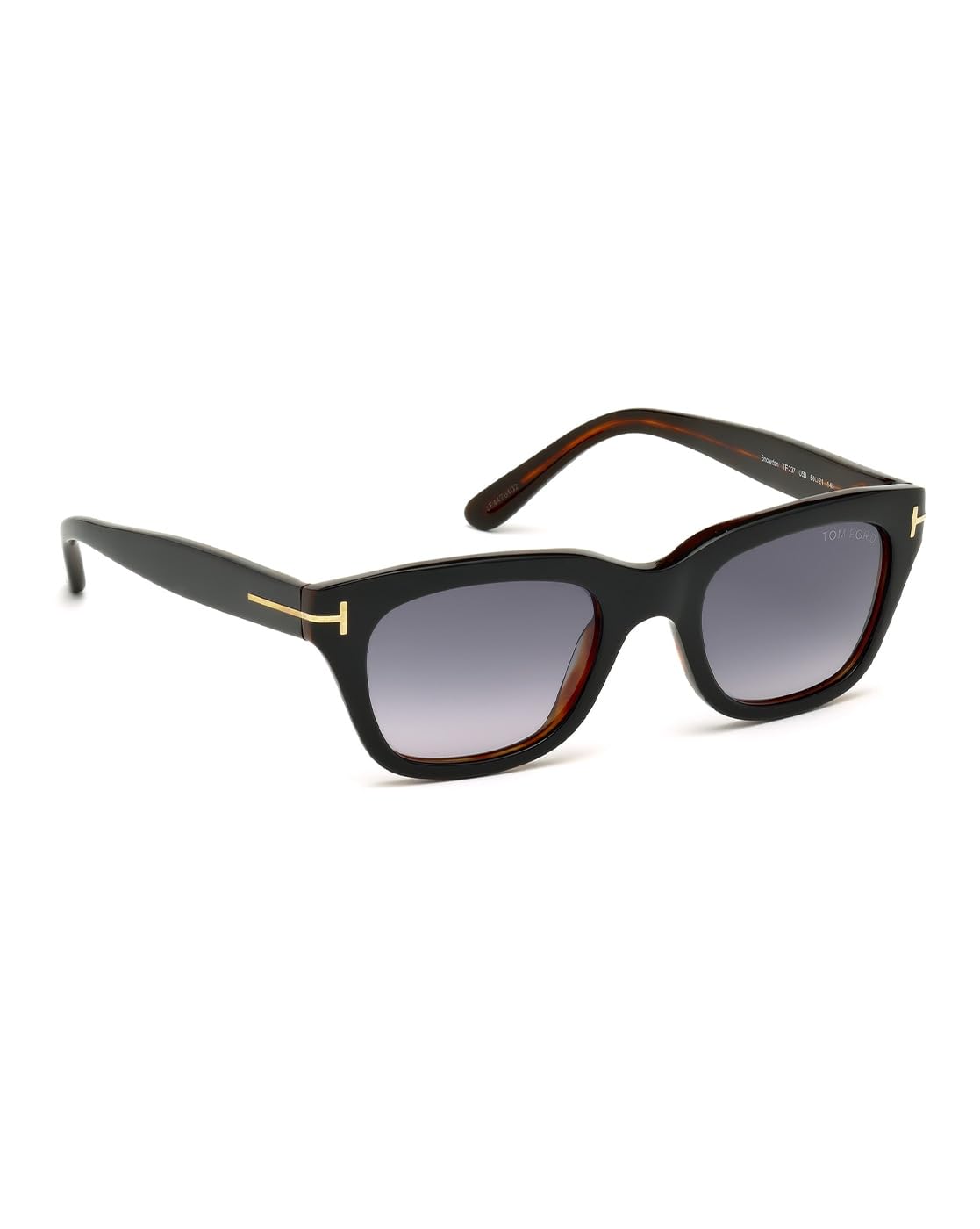 Tom Ford Women's Brownish Black Sunglasses, Grey Gradient 52mm Lens - Model: SNOWDON FT0237 05B