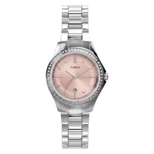 TIMEX Round 30mm Pink Dial Analog Women Watch - TW6A05800UJ