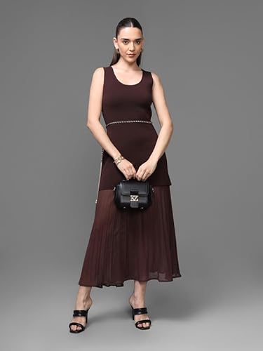 Kazo Beverly Maxi Dress (Brown_M)