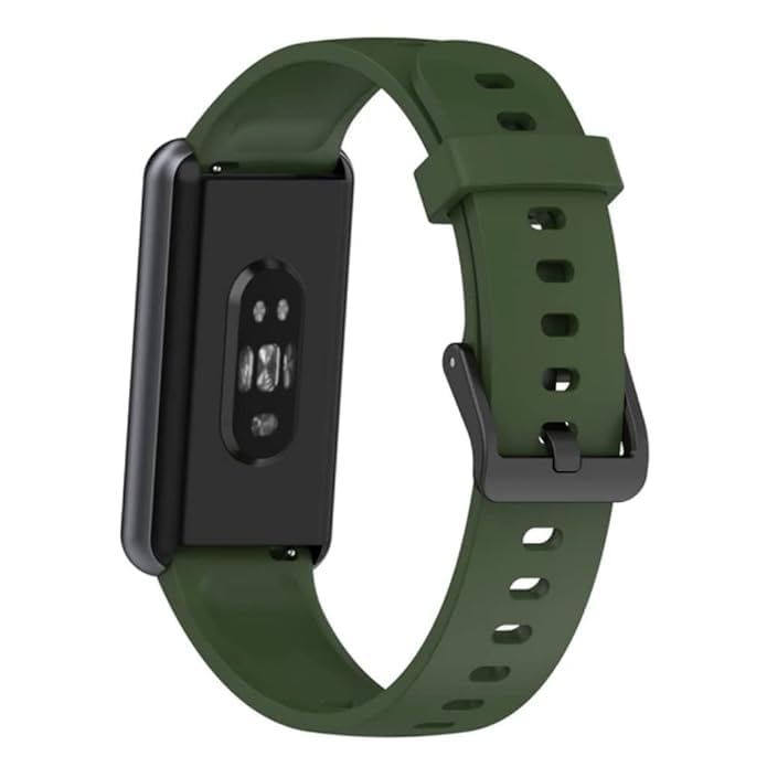 Meyaar Strap Band Only Compatible With realme Band 2 (Not For Any other Brand Watch) : (Tracker Not Included) (Strap Only) (Silicone (Green))