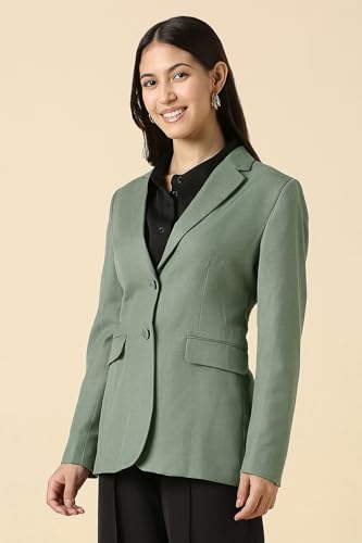 Women Green Blazer