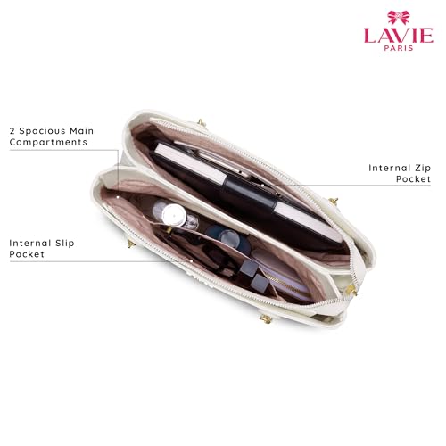 LAVIE PARIS Women's Quincy Satchel Bag | Satchel Handbag for Work | Ladies Purse | Stylish Shoulder Bag | Gift for Women