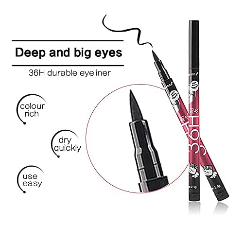 Cazo 36H Long-lasting Black Matte Liquid Eyeliner