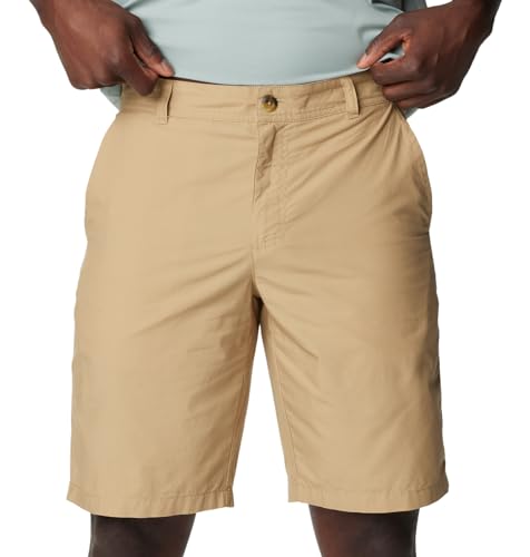Columbia Men Brown Washed Out Shorts, 36