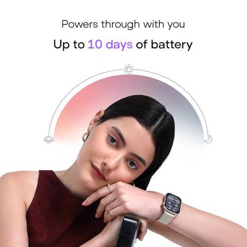 Noise Icon 5 Smartwatch with AI Watch Faces & AI Search, 1.95” AMOLED Display, 10 Days Battery, Bluetooth Calling, 100+ Sports Modes, IP68 (Space Blue)