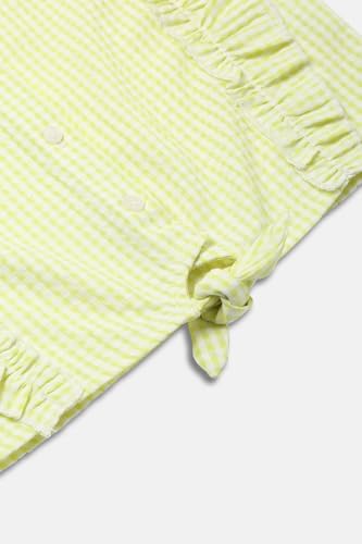 Allen Solly Girls Green Check Casual Top