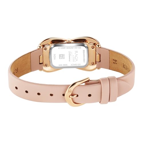 Titan Raga Glimmers Quartz Pink Shaped Dial Women's Watch | Water Resistant Watch | Watches for Women Analog - 95340WL01