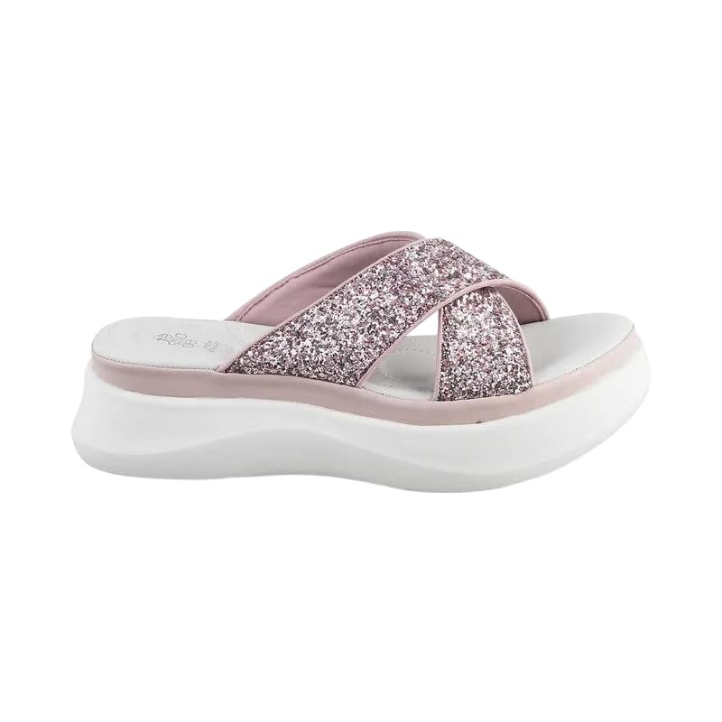 tresmode Tonned Pink Women's Dress Wedge Sandals in Size 4 UK / 37 EU