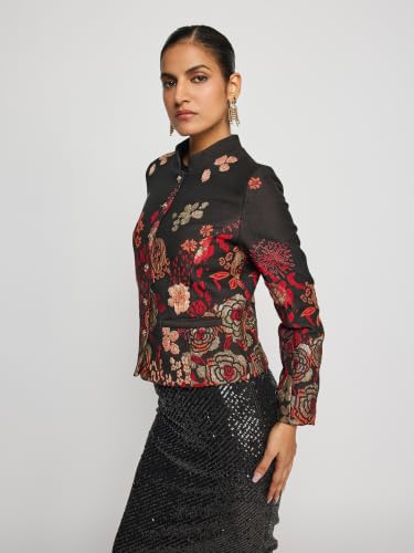 Label RITU KUMAR Black Cherry Jacket
